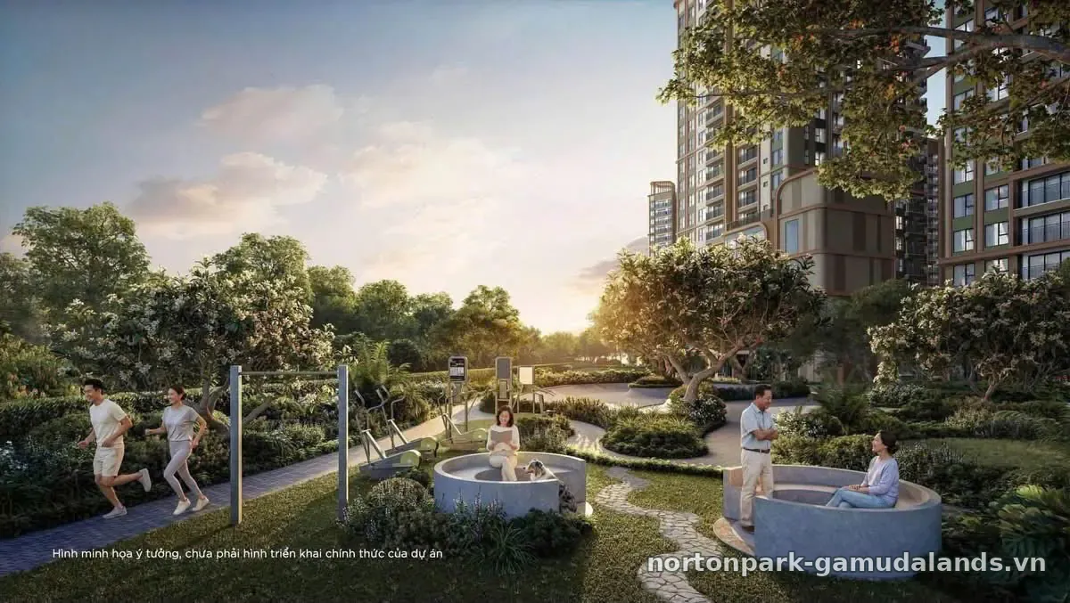 Công viên rừng và đường chạy bộ tại Norton Park