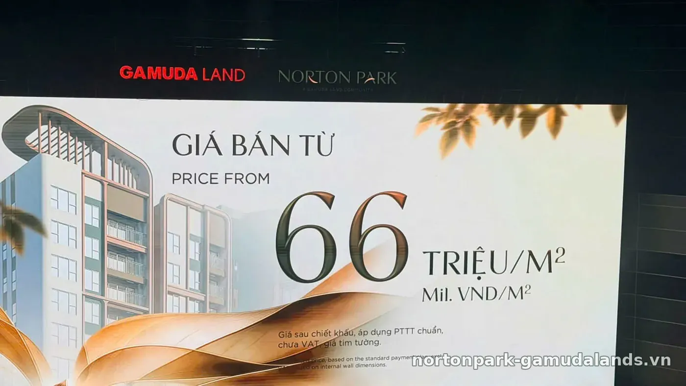 Giá bán Norton Park từ 66 triệu/m² công bố tại sự kiện kick-off