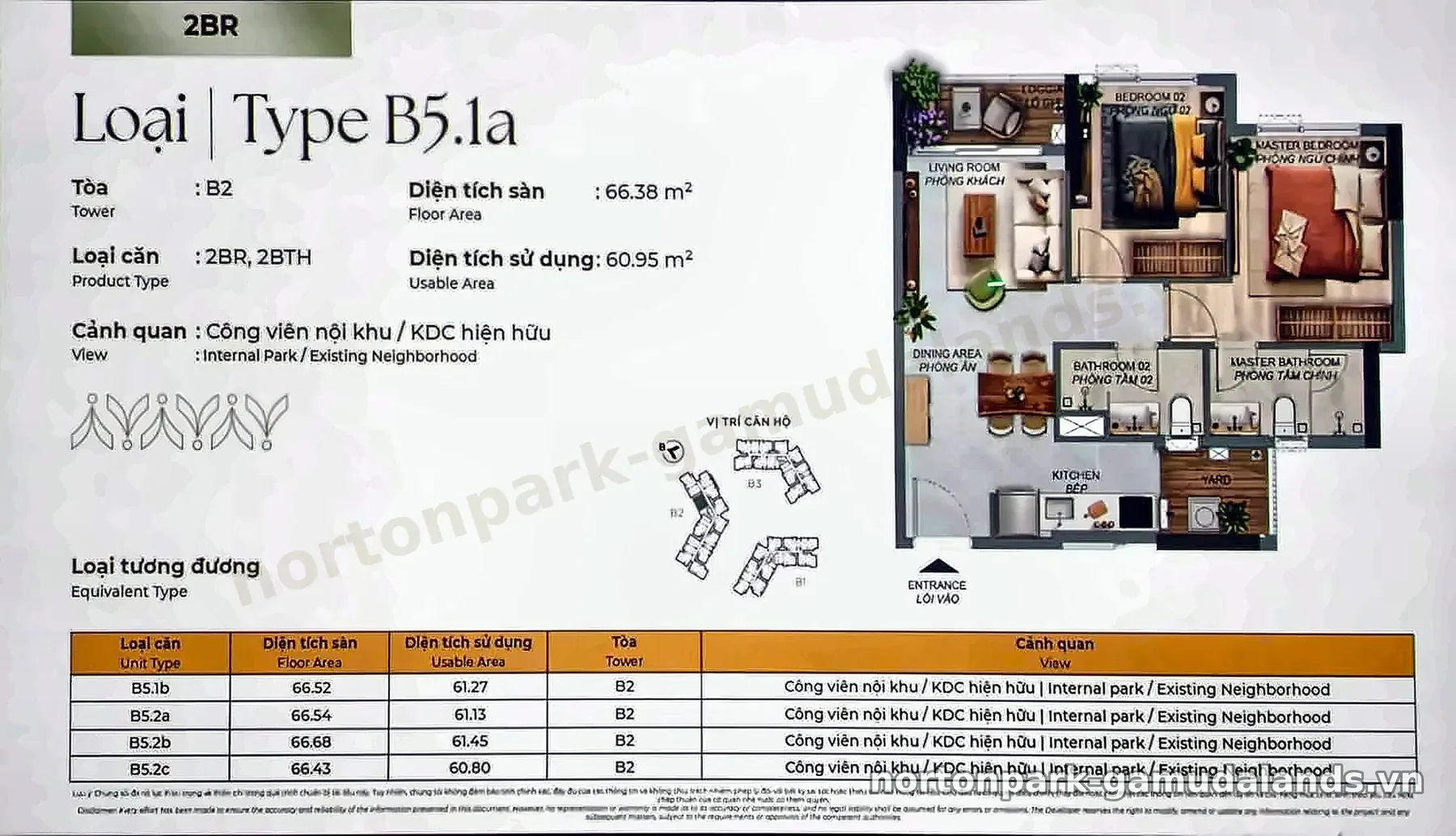 Mặt bằng căn hộ Norton Park B5.1a